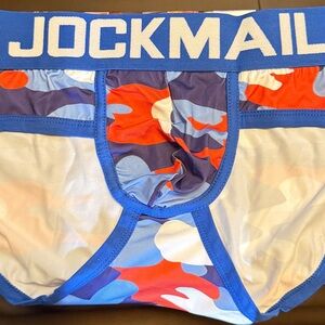 JOCKMAIL Men's Blue Camo Briefs